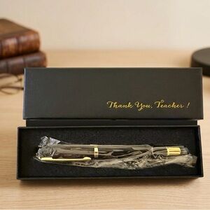 Elegant Black and Gold Pen teacher gift pens